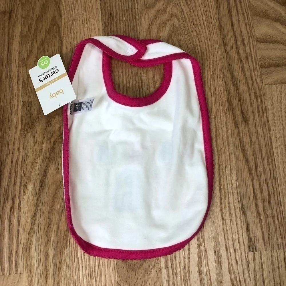 Carters Birthday Girl Bib NWT Pink Orange Blue